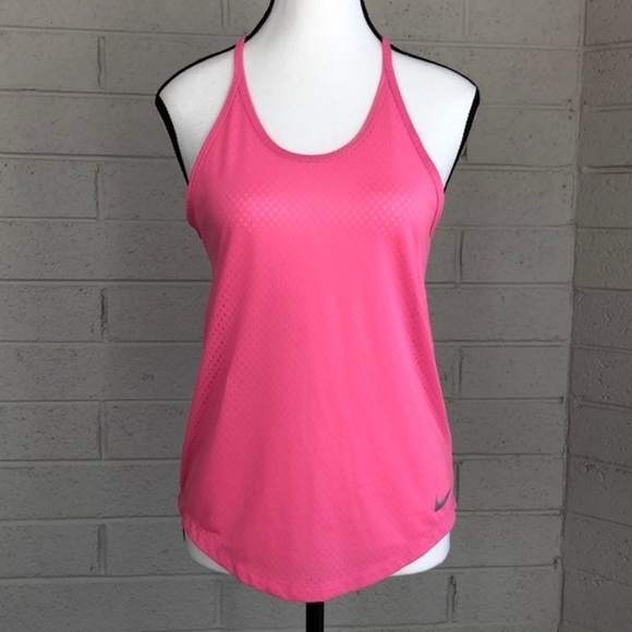 Nike Tops - Nike Perforated Pink Racerback Tank, S
